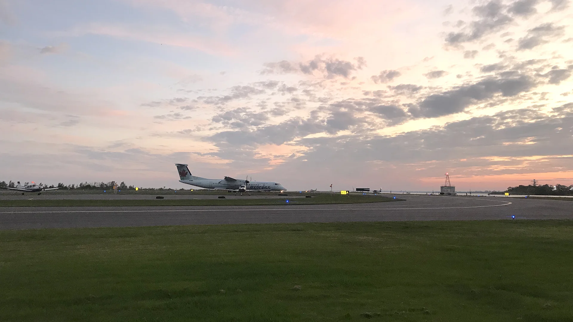 Plane on the runway