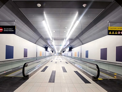 Photo of the pedestrian tunnel