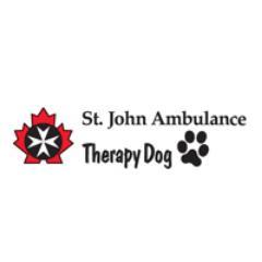 Therapy Dog Program with Saint John Ambulance logo
