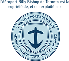 l'Aéroport Billy Bishop de Toronto est la proriete de, et est exploite par : The Toronto Port Authority Logo