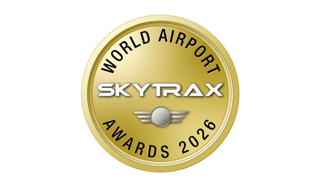 Skytrax World Airport Awards 2026 emblem.