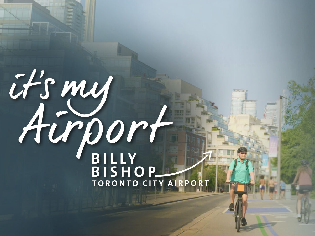 It’s My Airport advertising campaign with a Toronto street scene.
